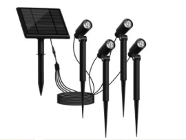 YH0527-4 Specifications Solar Panel: Monocrystalline sillicon, 5V 3W Light Source: SMD3030/1W/LM(4PCS）